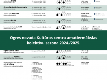 Amatiermākslas kolektīvu sezona 2024./2025.